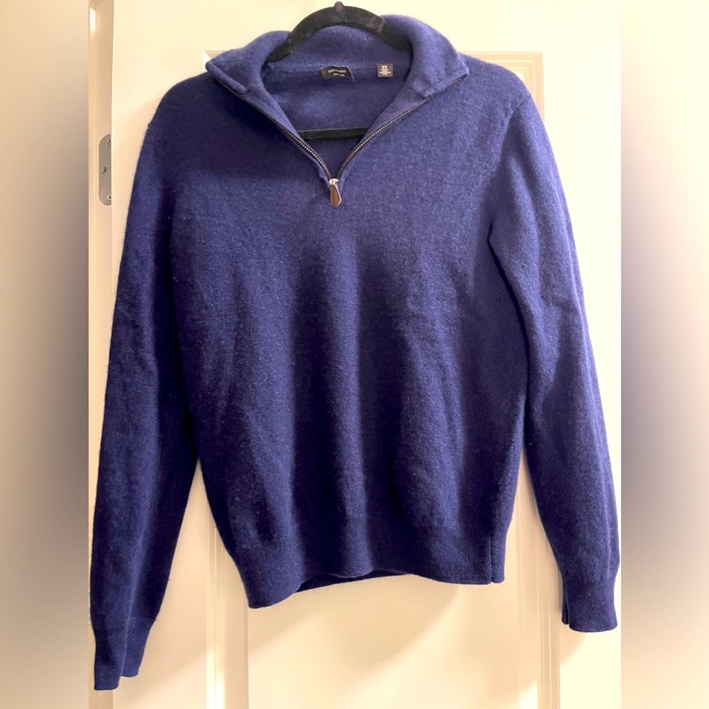 Mens cashmere zip up sweater